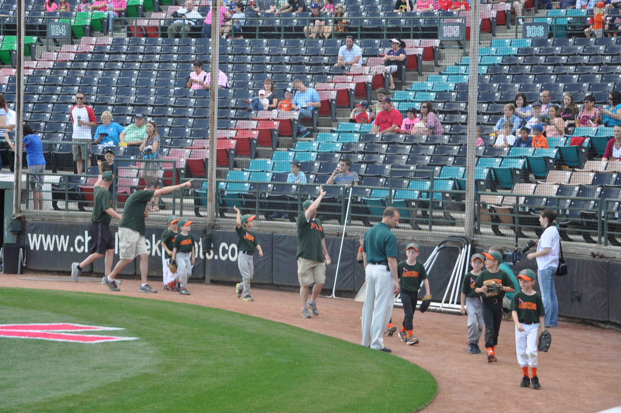 On the Field with the Charlotte Knights